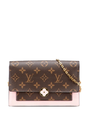 Louis Vuitton Pre-Owned 2019 Monogram Flore Wallet On Chain crossbody bag - Brown