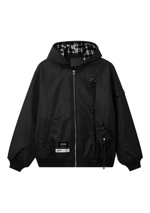 Musium Div. hooded zip jacket - Black