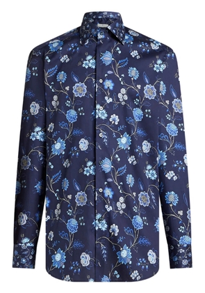 ETRO floral-print shirt - Blue