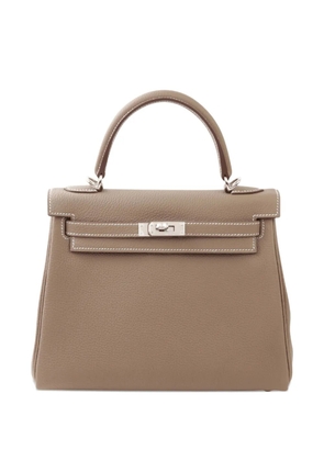 Hermès Pre-Owned 2025 Kelly Retourne leather bag - Neutrals