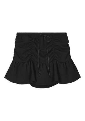 b+ab ruffle-hem mini skirt - Black