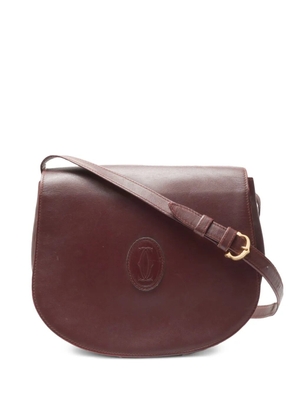 Cartier 1990s Must De logo shoulder bag - Red