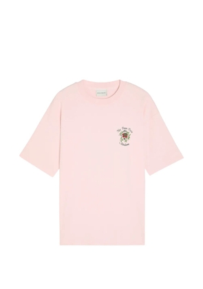 Drôle De Monsieur Slogan Rose print T-shirt - Pink