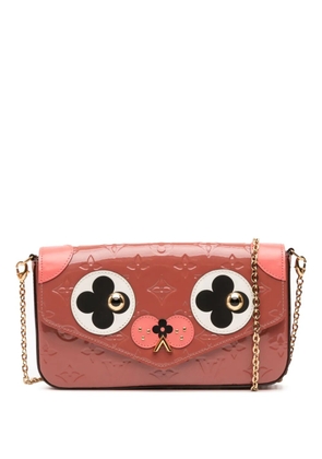 Louis Vuitton Pre-Owned 2017 Monogram Vernis Pochette Felicie Valentine Dog crossbody bag - Pink