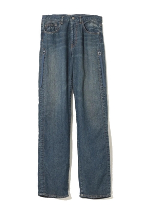 Undercover linen straight-leg jeans - Blue