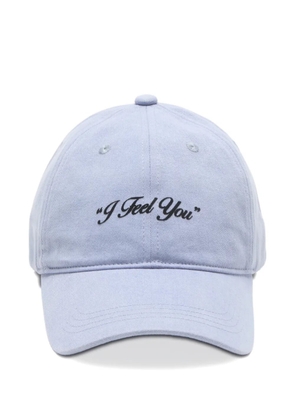 Acne Studios embroidered-detail cap - Blue