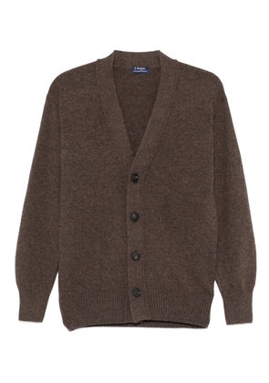 Barba V-neck cardigan - Brown
