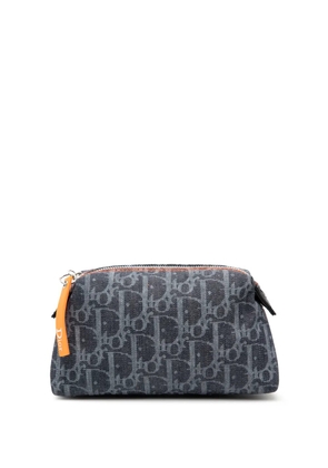 Christian Dior Pre-Owned 2006 Oblique Denim Flight Cosmetic pouch - Blue