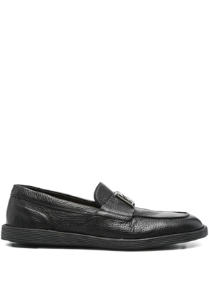 Dolce & Gabbana DG logo leather loafers - Black