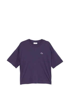 Lacoste logo-patched round neck T-shirt - Purple