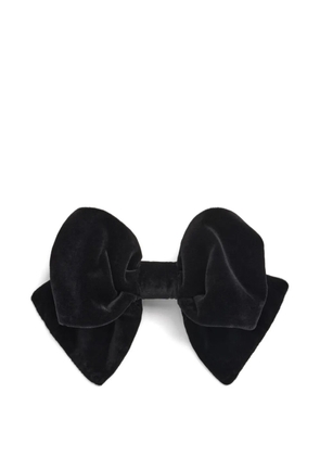 Patou velvet bow hair clip - Black