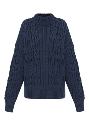 IRO Novani cable-knit high-neck sweater - Blue