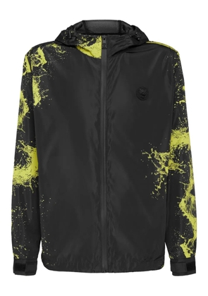 Plein Sport splash windbreaker jacket - Black