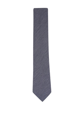 Zegna textured tie - Blue