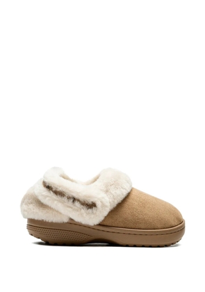Crocs faux-fur clogs - Neutrals
