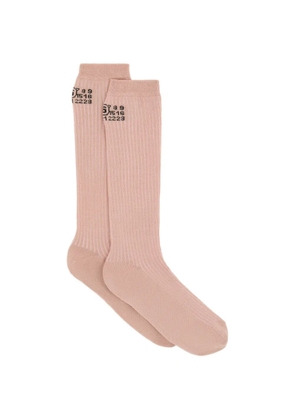 MM6 Maison Margiela logo-detail socks - Pink