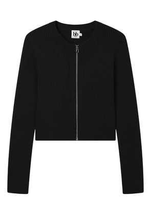 b+ab ribbed-knit cardigan - Black