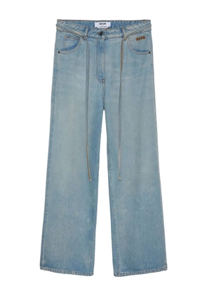 MSGM cotton straight jeans - Blue