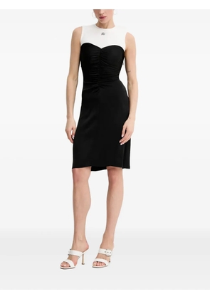 Karl Lagerfeld ruching-detail sleeveless dress - Black