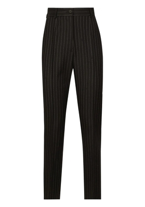 Dolce & Gabbana tailored pinstripe wool trousers - Black