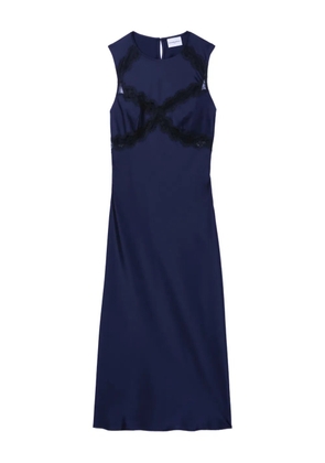 Claudie Pierlot lace-insert slip dress - Blue