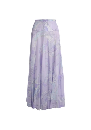 PUCCI abstract maxi skirt - Purple
