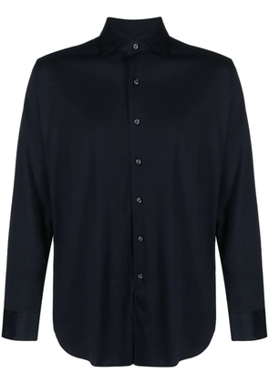 Boggi Milano long-sleeve cotton shirt - Blue