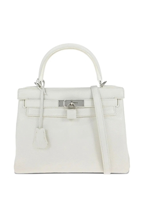 Hermès Pre-Owned 2015 28 Kelly Retourne leather tote bag - White