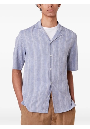 Officine Generale Luis striped shirt - Blue