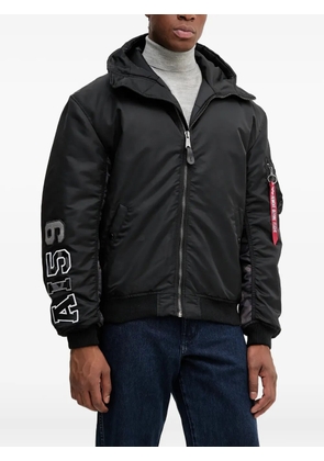 Alpha Industries MA-1 hooded jacket - Black