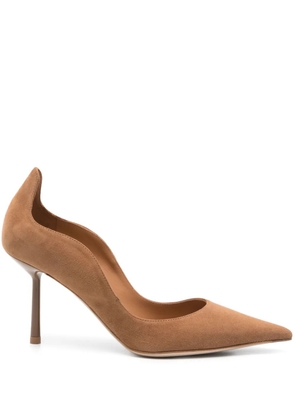 Le Silla 80mm suede pumps - Brown