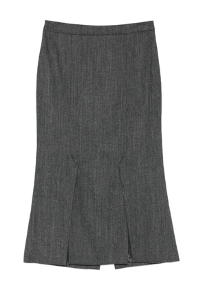 Seventy flared midi skirt - Grey