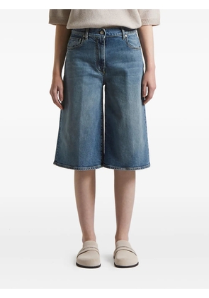 Peserico denim knee-length shorts - Blue