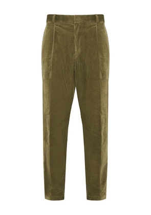 BOSS pleat-detail trousers - Green
