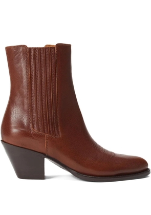 Polo Ralph Lauren 70mm Western chelsea boots - Brown