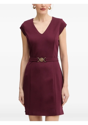 GUESS USA V-neck belted mini dress - Purple