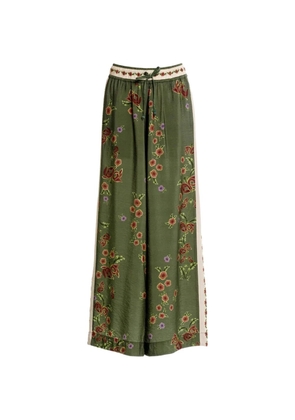Agua By Agua Bendita Janis Aura floral-print trousers - Green
