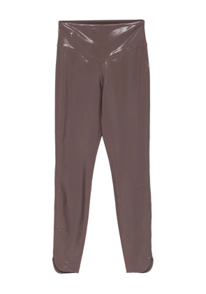 MACRON Camilla split-hem leggings - Brown
