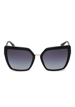 GUESS EYEWEAR square-pattern chain-link sunglasses - Black