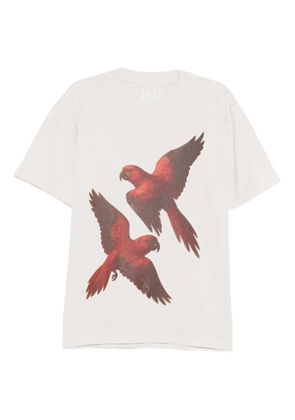 Melt graphic-print T-shirt - Neutrals