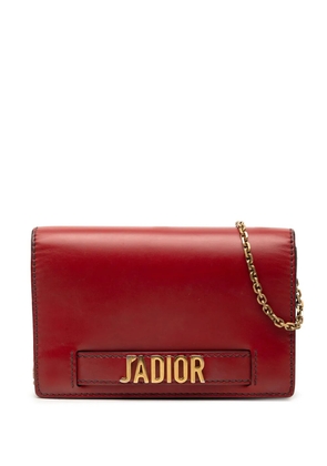 Christian Dior Pre-Owned 2017 Calfskin J Adior Wallet On Chain crossbody bag - Red