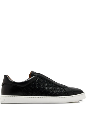 Magnanni woven leather slip-on sneakers - Black