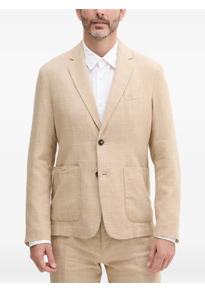 Benetton check button suit jacket - Neutrals