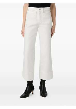 PAIGE Anessa welt patch pocket jeans - White
