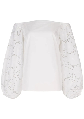 Silvia Tcherassi Stephanie organic cotton off-shoulder blouse - White
