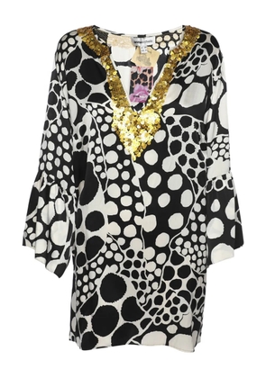 Anna Scholz sequin-detail V-neck blouse - Black