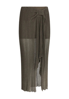 LIU JO knitted midi skirt - Green