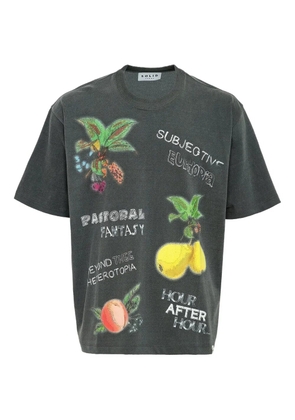 SOLID HOMME fruit-print T-shirt - Grey