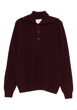 AMARÁNTO knitted polo sweater - Red