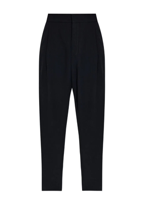 Giorgio Armani pleated wool straight-leg trousers - Black